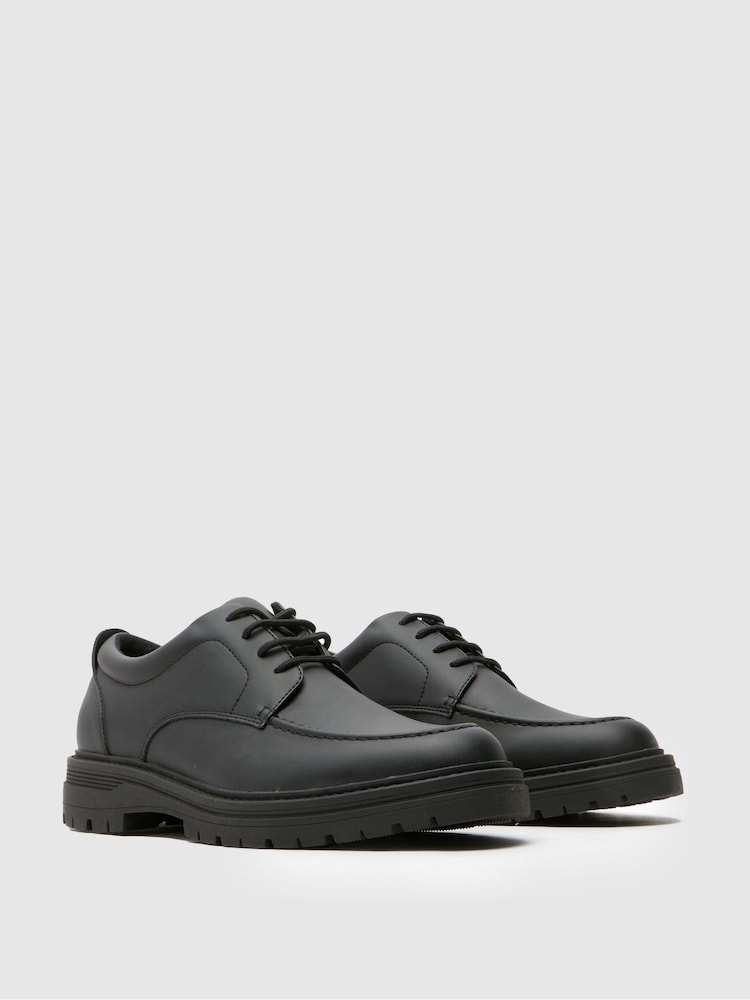 Schuh Reece Moccasin Lace Up Black Shoes - Image 4 of 4