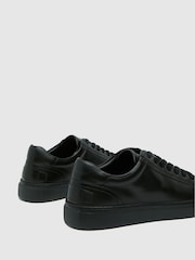 Schuh Whit Leather Lace-Up Black Shoes - Image 4 of 4
