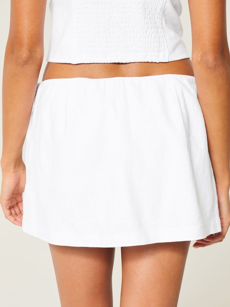 Hollister Linen White Skort - Image 2 of 3