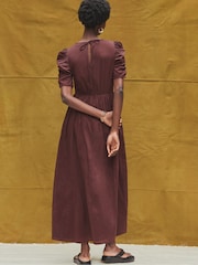 Ro&Zo Cotton Puff Sleeve Midi Dress - Imagem 3 de 3