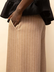 Ro&Zo Brown Caramel Pinstripe Trousers - Image 4 of 5