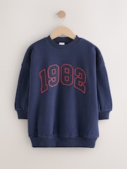 Navy Slogan Sweatshirt (3-16yrs) - Image 5 of 10