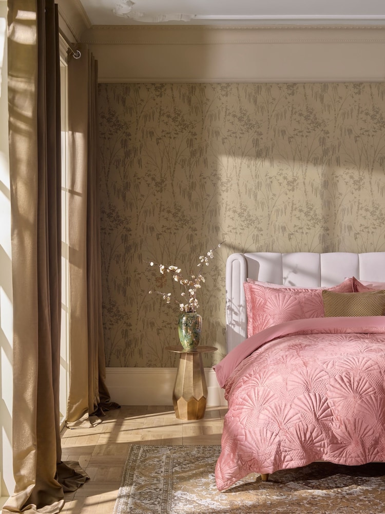 Gold Time Travel Trees A4 Wallpaper Sample - Image 1 of 5