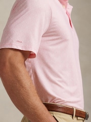 Ralph Lauren Pink Printed Lightweight Airflow Knit Polo Shirt - Image 4 of 4