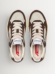 AUTRY Brown Hyperway Low Man SA03 Suede Bicolor Trainers - Image 4 of 6