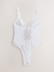 לבן - Glamour בגד גוף ללא כיסוי במפשעה - תמונה 1 מתוך 3