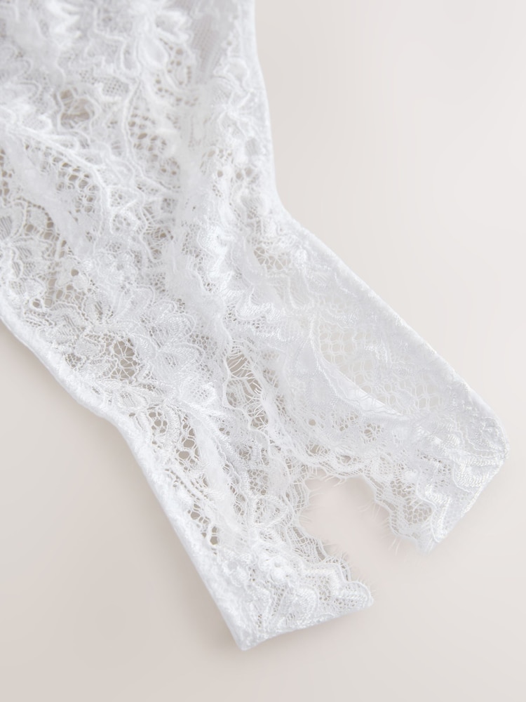 לבן - Glamour בגד גוף ללא כיסוי במפשעה - תמונה 2 מתוך 3