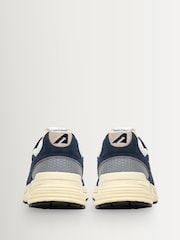 AUTRY Blue Hyperway Low Man UM01 Suede Mesh Trainers - Image 4 of 6