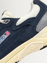 AUTRY Blue Hyperway Low Man UM01 Suede Mesh Trainers - Image 6 of 6