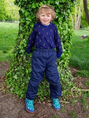 Muddy Puddles Blue Waterproof EcoSplash Trousers - Image 1 of 3