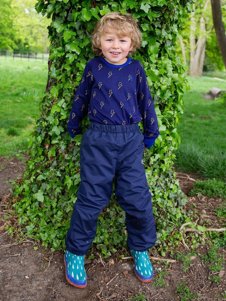 Muddy Puddles Blue Waterproof EcoSplash Trousers - Image 1 of 3