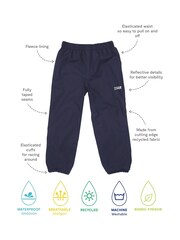 Muddy Puddles Blue Waterproof EcoSplash Trousers - Image 3 of 3