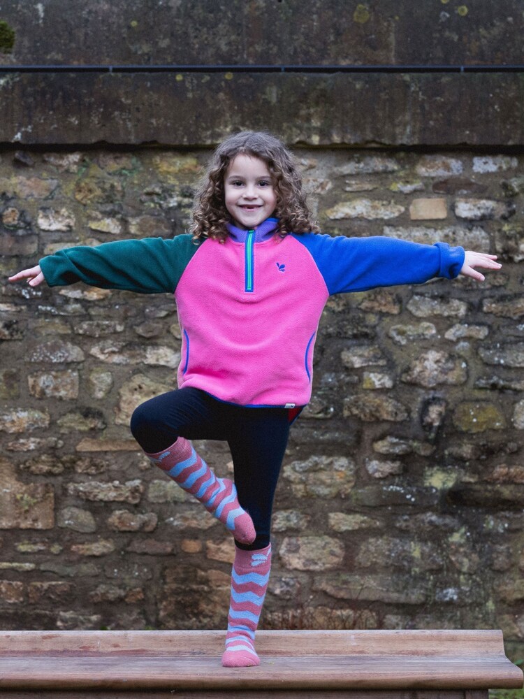 Muddy Puddles Pink Half Zip Polar Jacket - Image 1 of 4