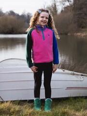 Muddy Puddles Pink Half Zip Polar Jacket - Image 2 of 4