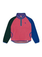 Muddy Puddles Pink Half Zip Polar Jacket - Image 3 of 4