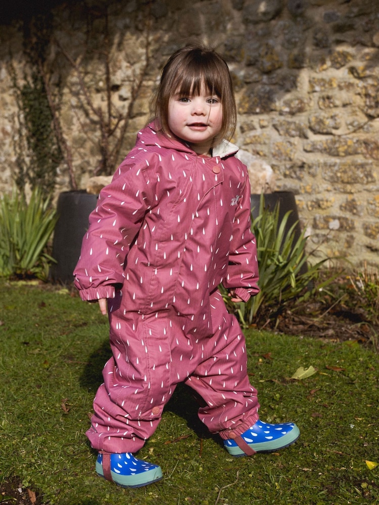 Muddy Puddles Pink Waterproof 3-in-1 Puddlesuit - Image 1 of 9 Muddy Puddles Pink Waterproof 3-in-1 Puddlesuit - Image 1 of 9