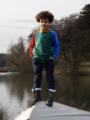 Muddy Puddles Green Half Zip Polar Jacket - Image 1 of 4