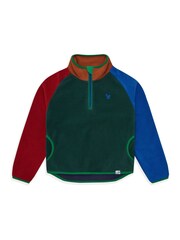 Muddy Puddles Green Half Zip Polar Jacket - Image 3 of 4