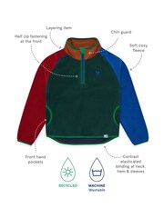 Muddy Puddles Green Half Zip Polar Jacket - Image 4 of 4