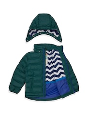 Muddy Puddles Green Waterproof Puffer Jacket - Image 4 of 7