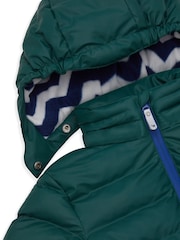 Muddy Puddles Green Waterproof Puffer Jacket - Image 6 of 7