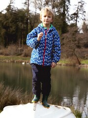 Muddy Puddles Blue Waterproof EcoSplash Jacket - Image 2 of 7