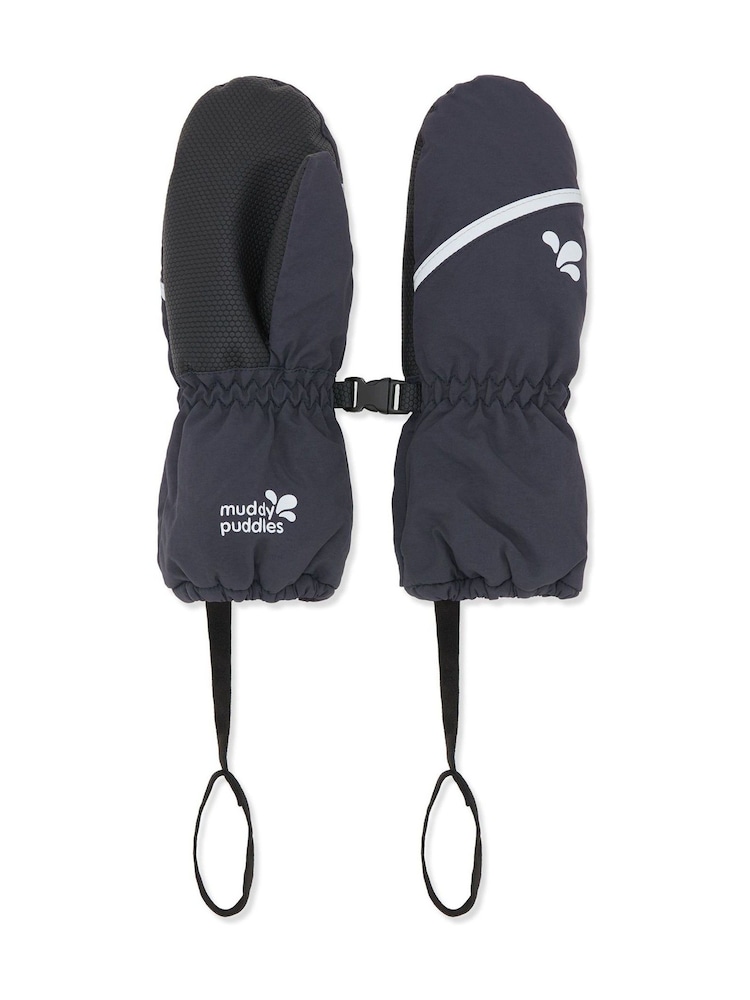 Muddy Puddles Blue Waterproof Kids Ski Mittens - Image 1 of 2 Muddy Puddles Blue Waterproof Kids Ski Mittens - Image 1 of 2