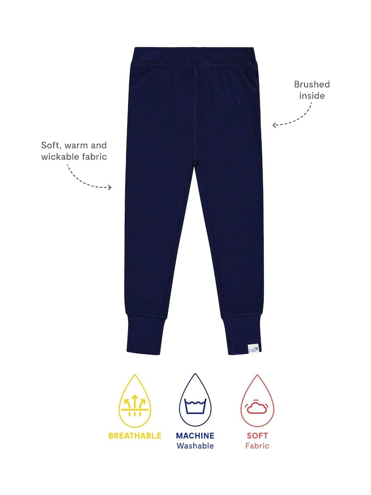 Muddy Puddles Blue Navy Thermal Baselayer Leggings - Image 4 of 4 Muddy Puddles Blue Navy Thermal Baselayer Leggings - Image 4 of 4