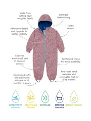 Muddy Puddles Pink Waterproof EcoSplash Puddle suit - Image 9 of 9