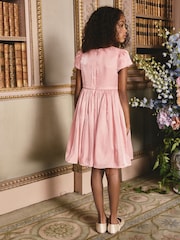 Pink Shimmer Bow Occasion Dress (3-16yrs) - Image 3 of 8