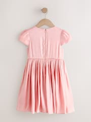 Pink Shimmer Bow Occasion Dress (3-16yrs) - Image 6 of 8