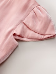 Pink Shimmer Bow Occasion Dress (3-16yrs) - Image 7 of 8