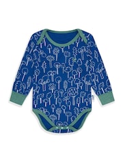 Muddy Puddles Blue Thermal Baselayer Babygrow - Image 1 of 2