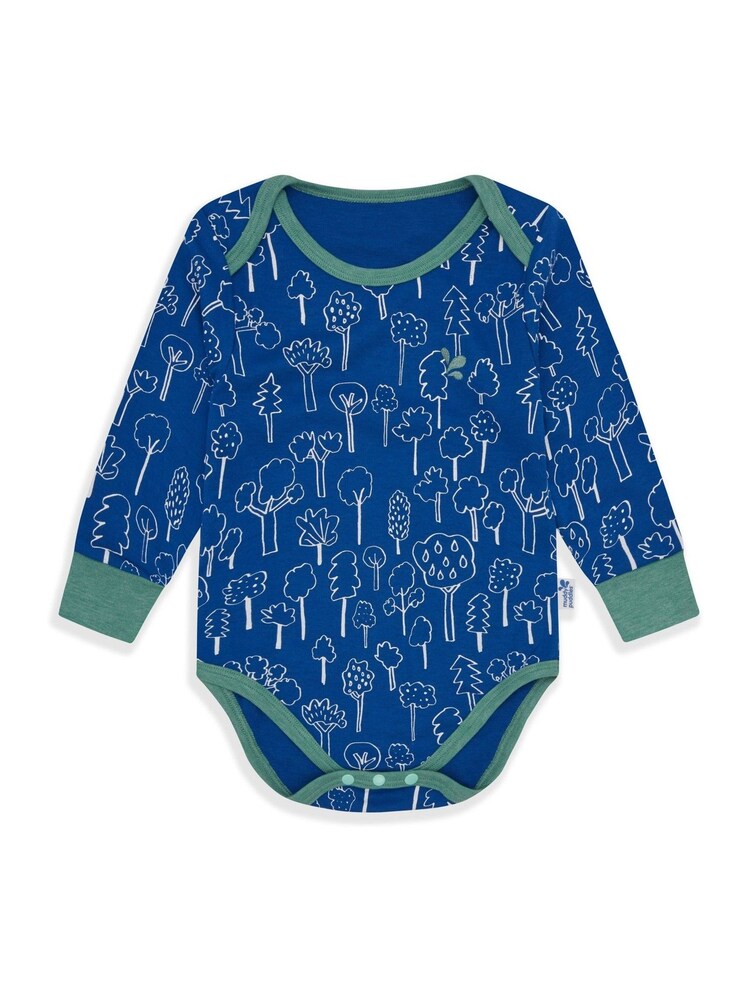Muddy Puddles Blue Thermal Baselayer Babygrow - Image 1 of 2