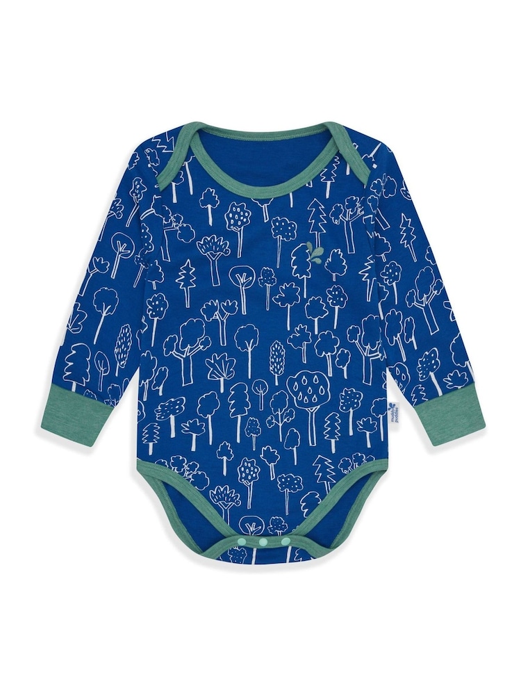 Muddy Puddles Blue Thermal Baselayer Babygrow - Image 1 of 2 Muddy Puddles Blue Thermal Baselayer Babygrow - Image 1 of 2