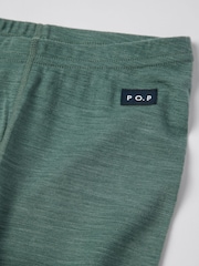 Polarn O. Pyret Green Merino Wool Long Johns Thermal - Image 3 of 3