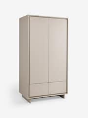 MADE.COM Natural Greige Wood Effect Kaci Double Wardrobe - Image 4 of 5