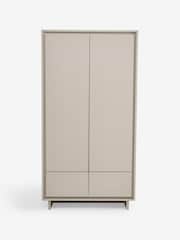 MADE.COM Natural Greige Wood Effect Kaci Double Wardrobe - Image 5 of 5
