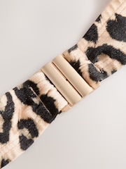 Never Fully Dressed Leopard Non Padded Underwired Bikini Top - Image 7 of 8