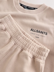 smALLSAINTS Neutral/Waffle Underground T-Shirt and Sweat Shorts Set - Image 11 of 14