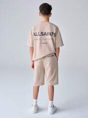 smALLSAINTS Neutral/Waffle Underground T-Shirt and Sweat Shorts Set - Image 3 of 14