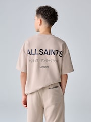 smALLSAINTS Neutral/Waffle Underground T-Shirt and Sweat Shorts Set - Image 4 of 14