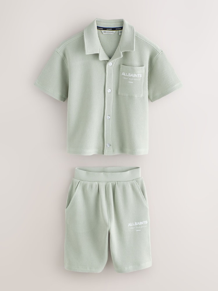 smALLSAINTS Underground Waffle Shirt and Shorts Set - صورة 1 من 5