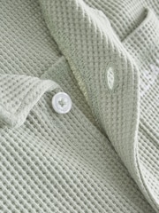 smALLSAINTS Mint Green Underground Waffle Shirt and Shorts Set - Image 13 of 14