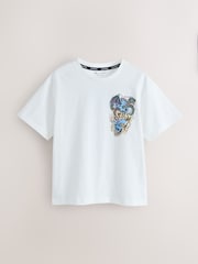 smALLSAINTS White/Writher Oversized Graphic Crew Neck T-Shirt - Image 5 of 8