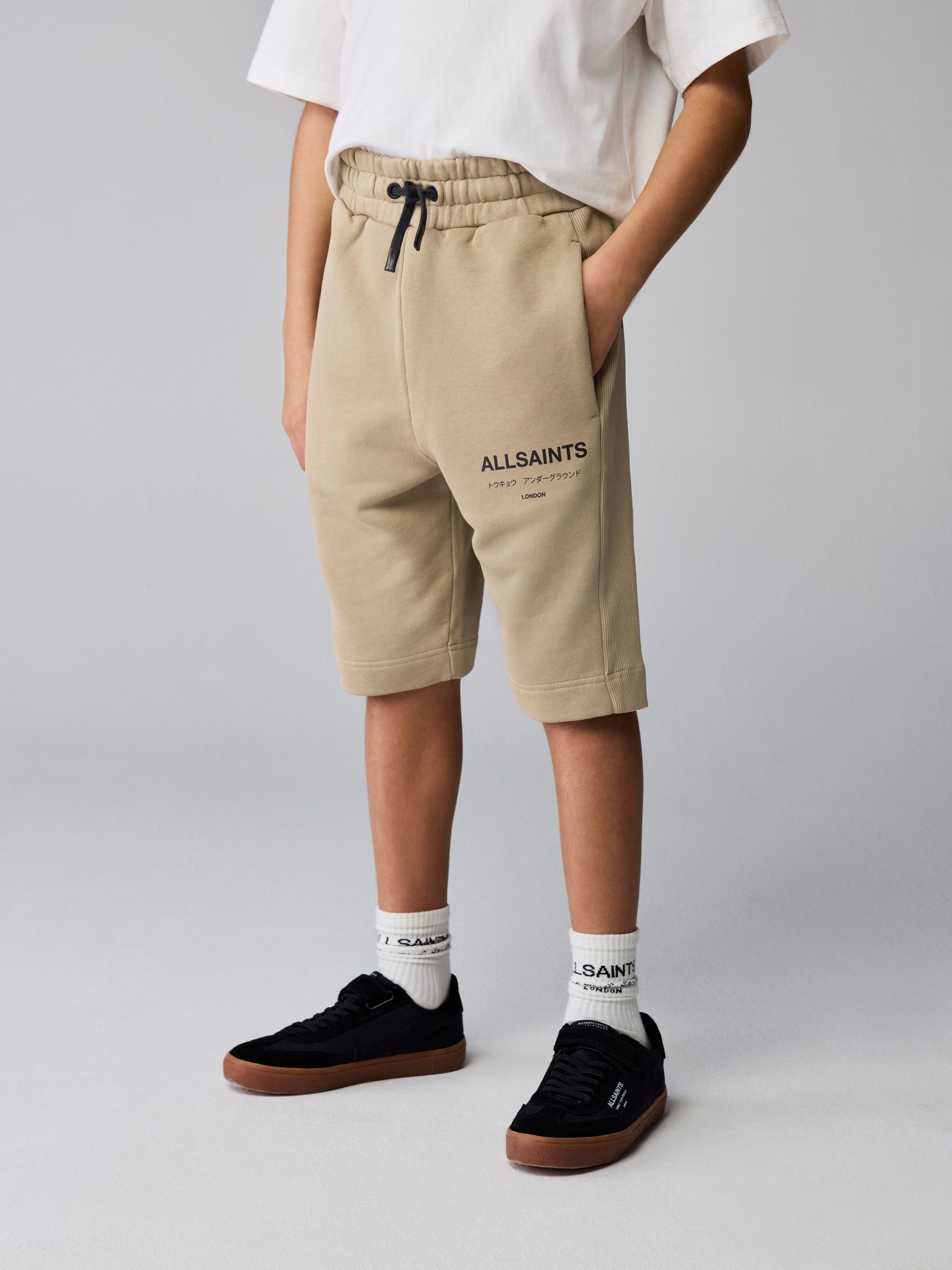 Buy smALLSAINTS Neutral Underground Oversized Short Sleeve Hoodie