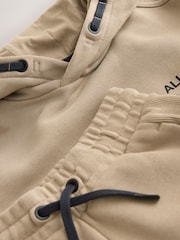 smALLSAINTS Neutral Underground Oversized Short Sleeve Hoodie and Shorts Set - Image 9 of 12