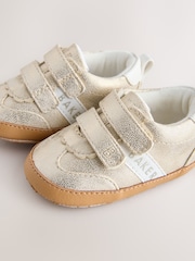 Baker by Ted Baker Gold Baker by Ted Baker Baby Gum Sole Trainers Padders - Image 7 of 7