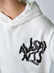 smALLSAINTS White Oversized Orlando Pullover Hoodie - Image 2 of 11