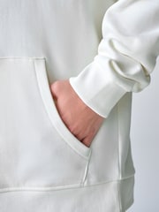 smALLSAINTS White Oversized Orlando Pullover Hoodie - Image 3 of 11